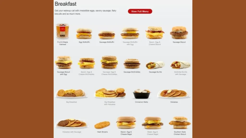 Signature Breakfast McDonald's Breakfast